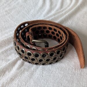 J Crew Sz S Brown Studded Belt